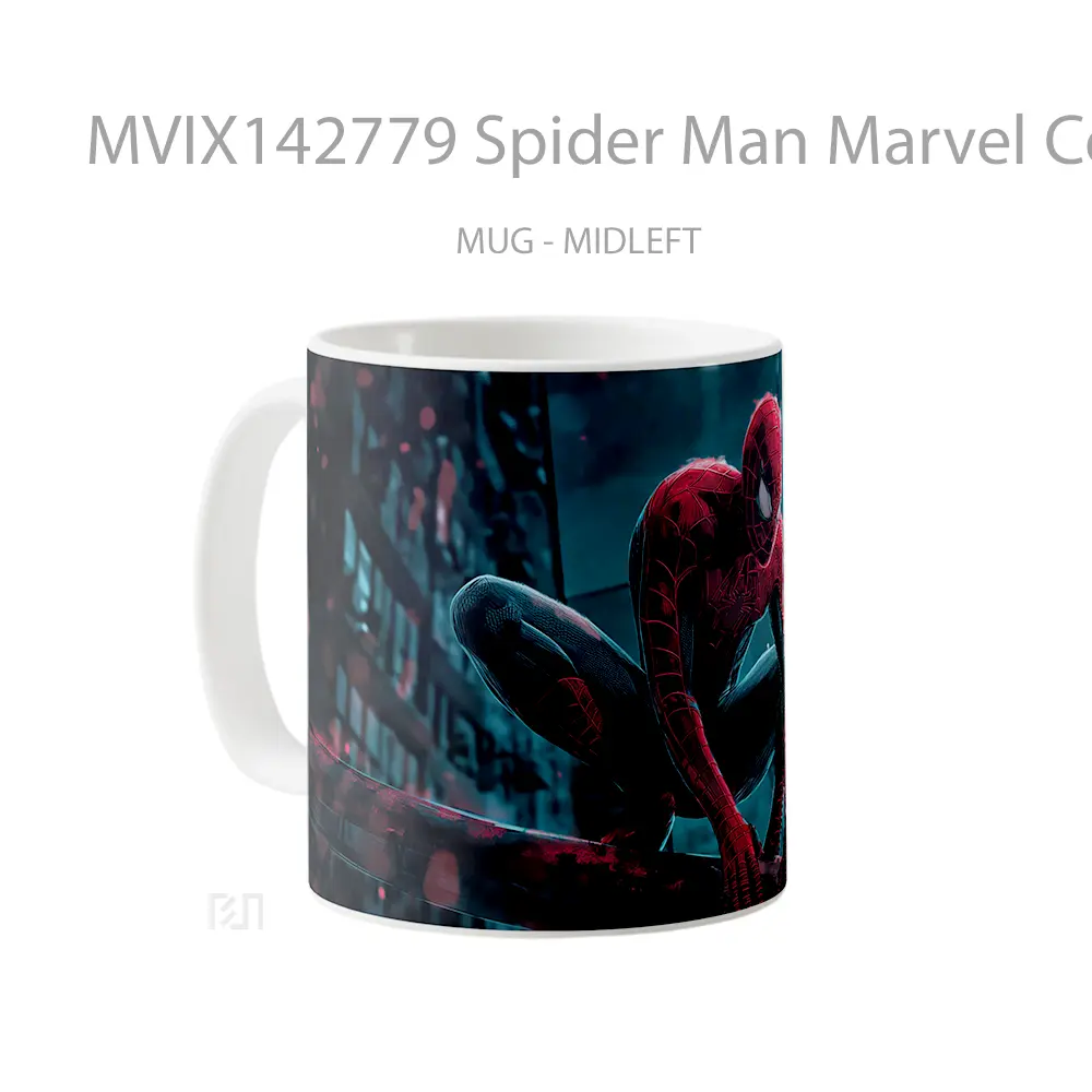 Mug Spider Man Marvel Comics Superhero Gelas Superhero - All-side / Desain