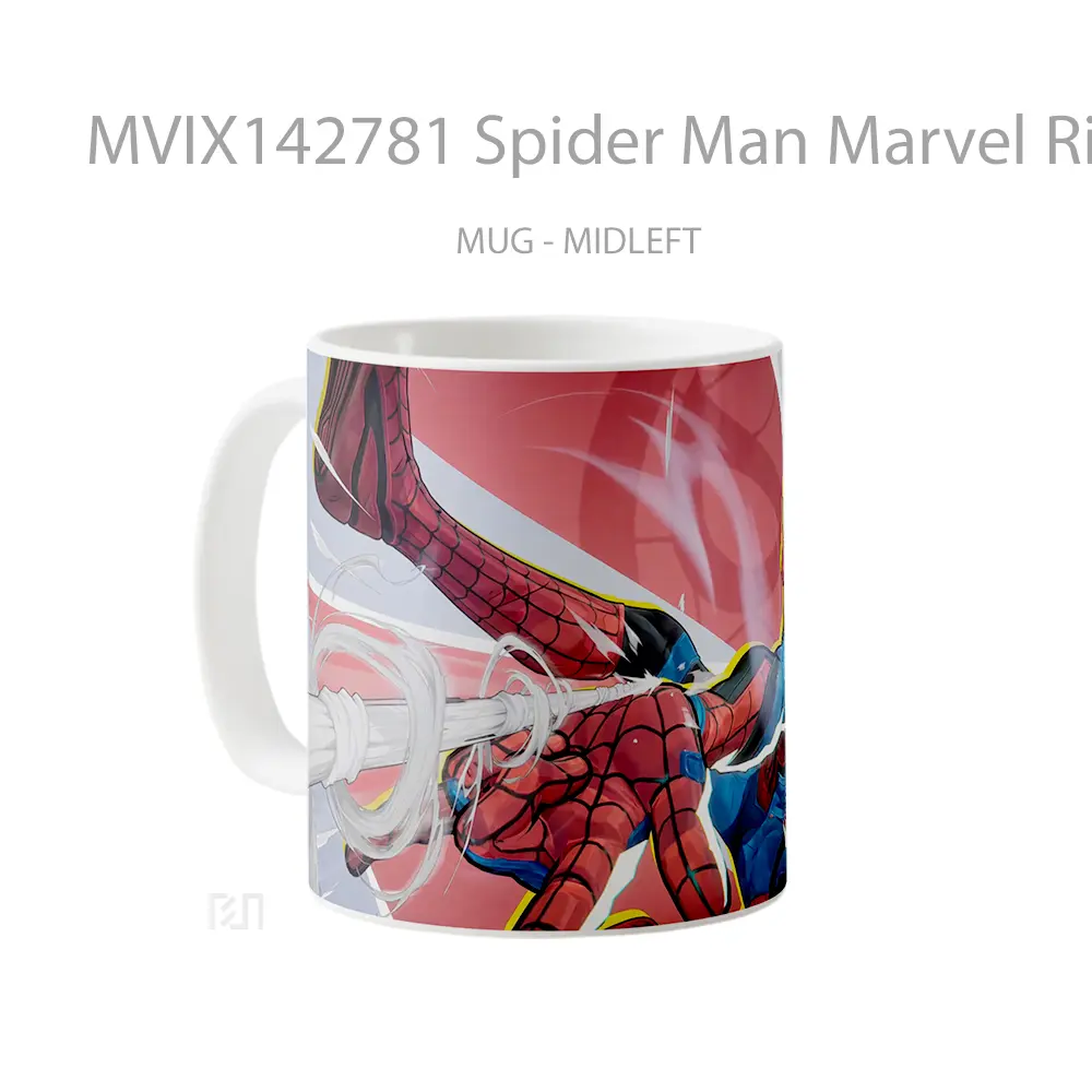 Mug Spider Man Marvel Rivals Mvp Gelas Superhero - All-side / Desain