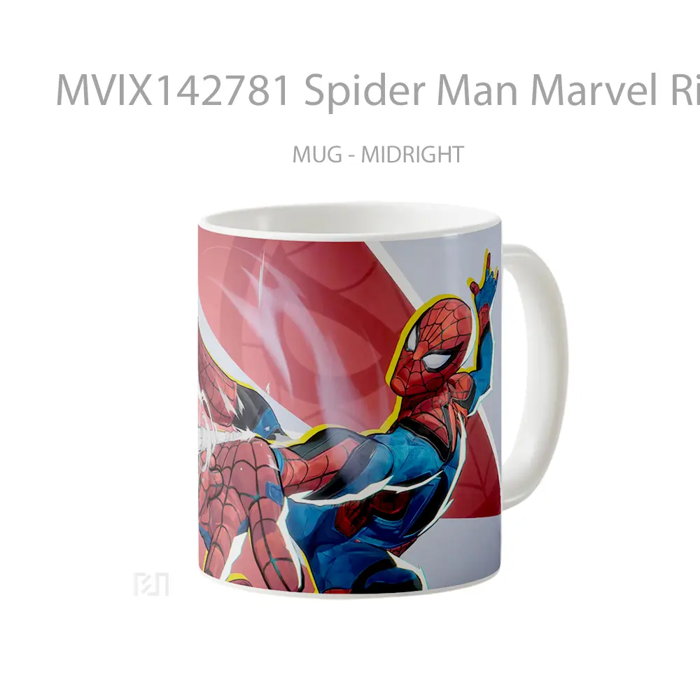 Mug Spider Man Marvel Rivals Mvp Gelas Superhero - All-side / Desain