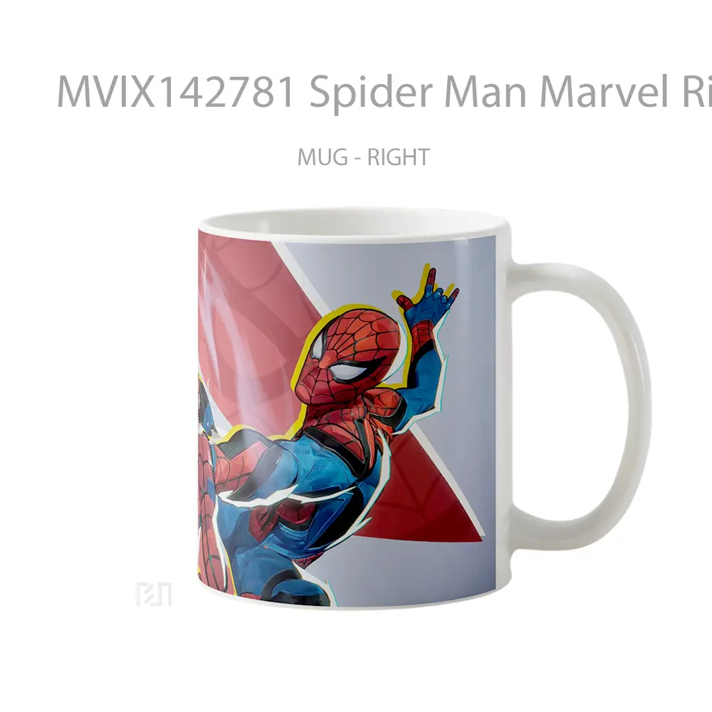 Mug Spider Man Marvel Rivals Mvp Gelas Superhero - All-side / Desain