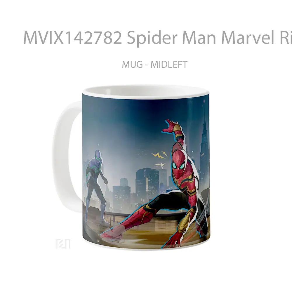 Mug Spider Man Marvel Rivals Mvp Spider Man No Way Home Skin Gelas Superhero - All-side / Desain