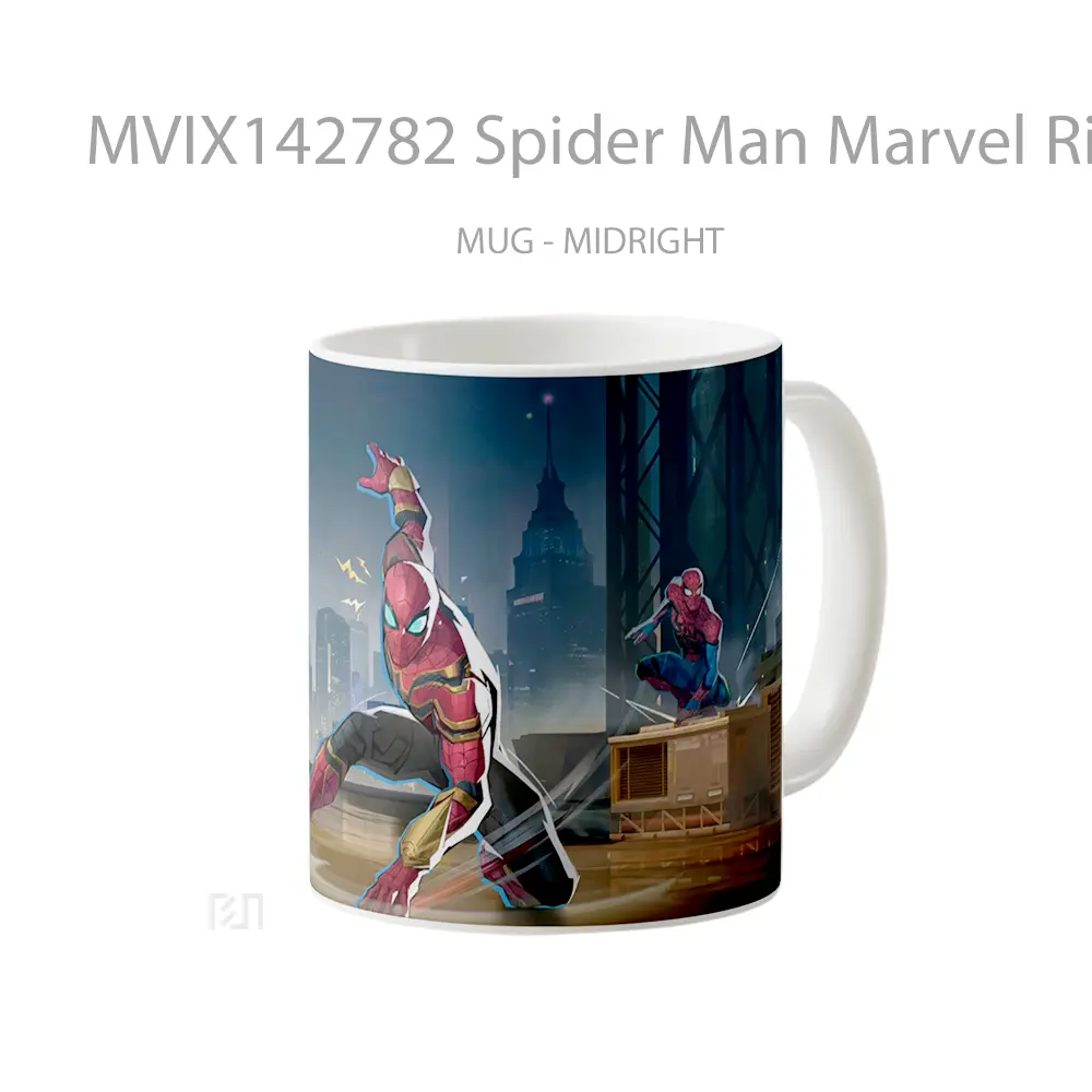 Mug Spider Man Marvel Rivals Mvp Spider Man No Way Home Skin Gelas Superhero - All-side / Desain
