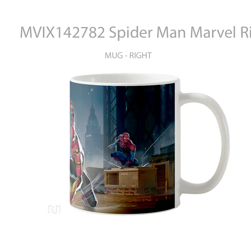 Mug Spider Man Marvel Rivals Mvp Spider Man No Way Home Skin Gelas Superhero - All-side / Desain