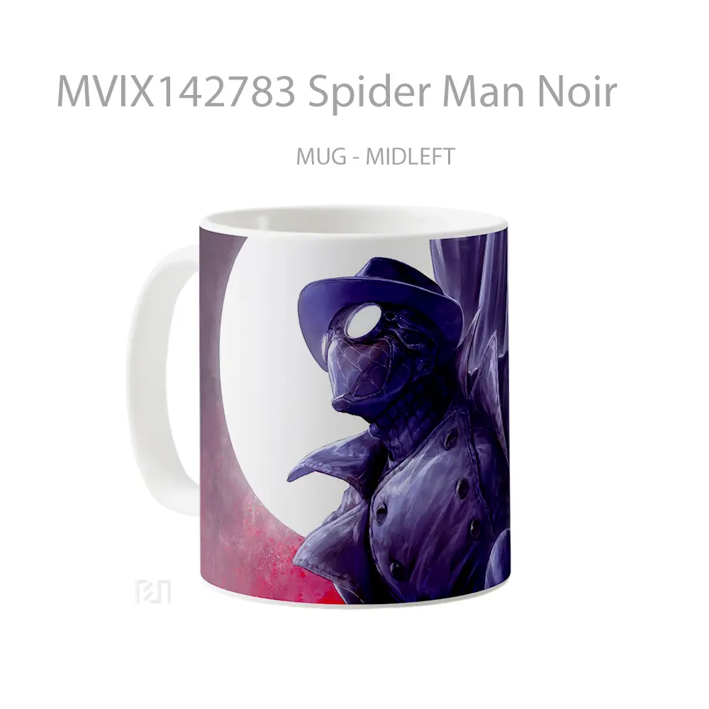 Mug Spider Man Noir Gelas Keramik Unik - All-side / Desain
