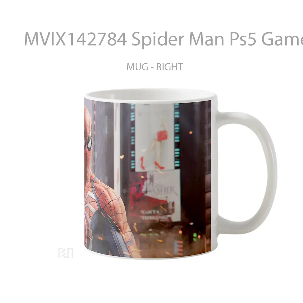 Mug Spider Man Ps5 Game Cangkir Gamer - All-side / Desain