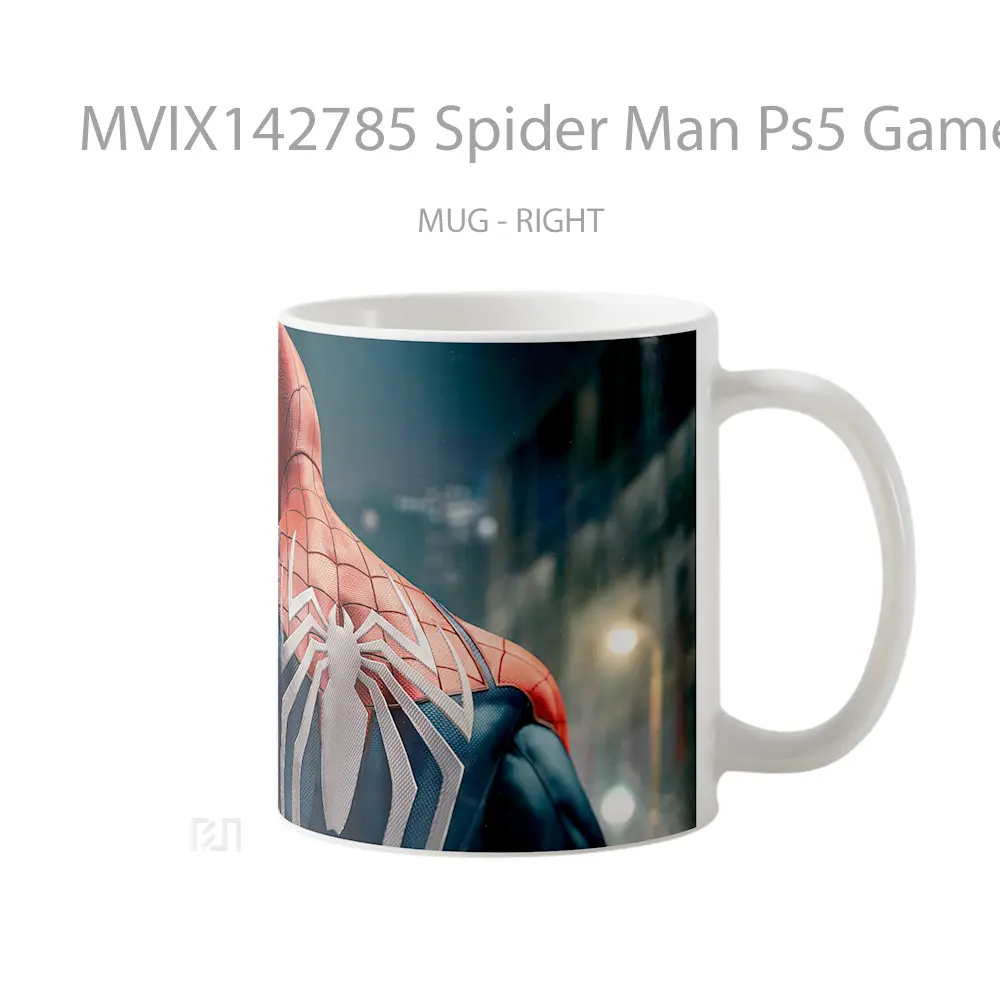 Mug Spider Man Ps5 Game Cangkir Gamer - All-side / Desain