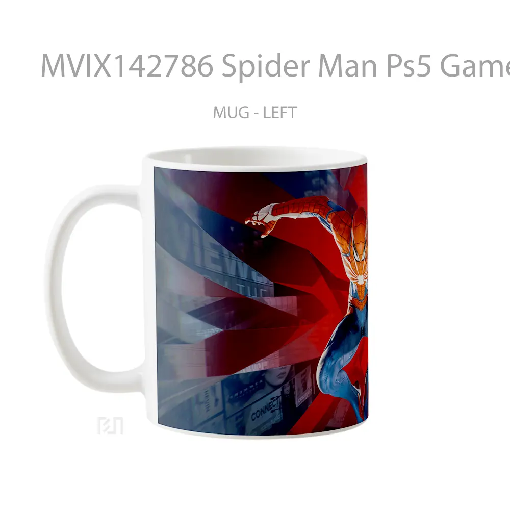 Mug Spider Man Ps5 Game Cangkir Gamer - All-side / Desain