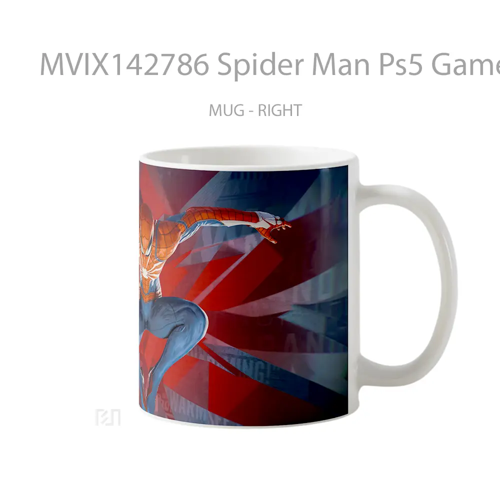 Mug Spider Man Ps5 Game Cangkir Gamer - All-side / Desain