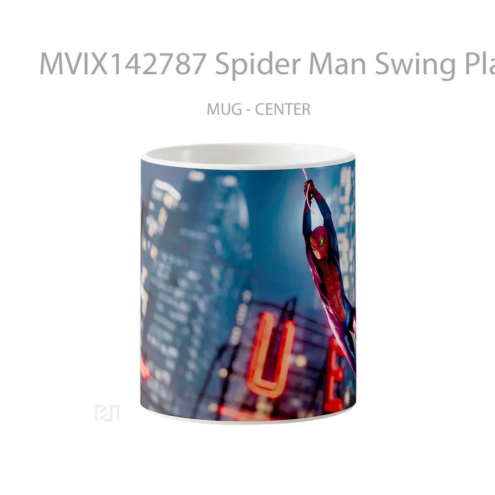 Mug Spider Man Swing Playstation Game Cangkir Gamer