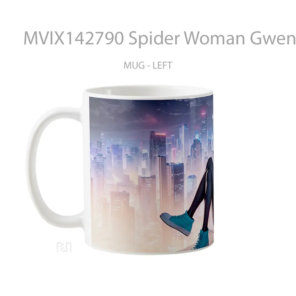 Mug Spider Woman Gwen Stacy Gelas Keramik Unik - All-side / Desain