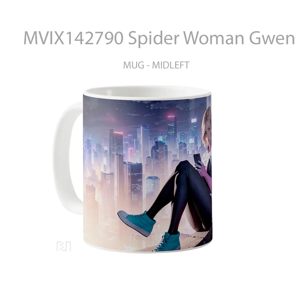 Mug Spider Woman Gwen Stacy Gelas Keramik Unik - All-side / Desain