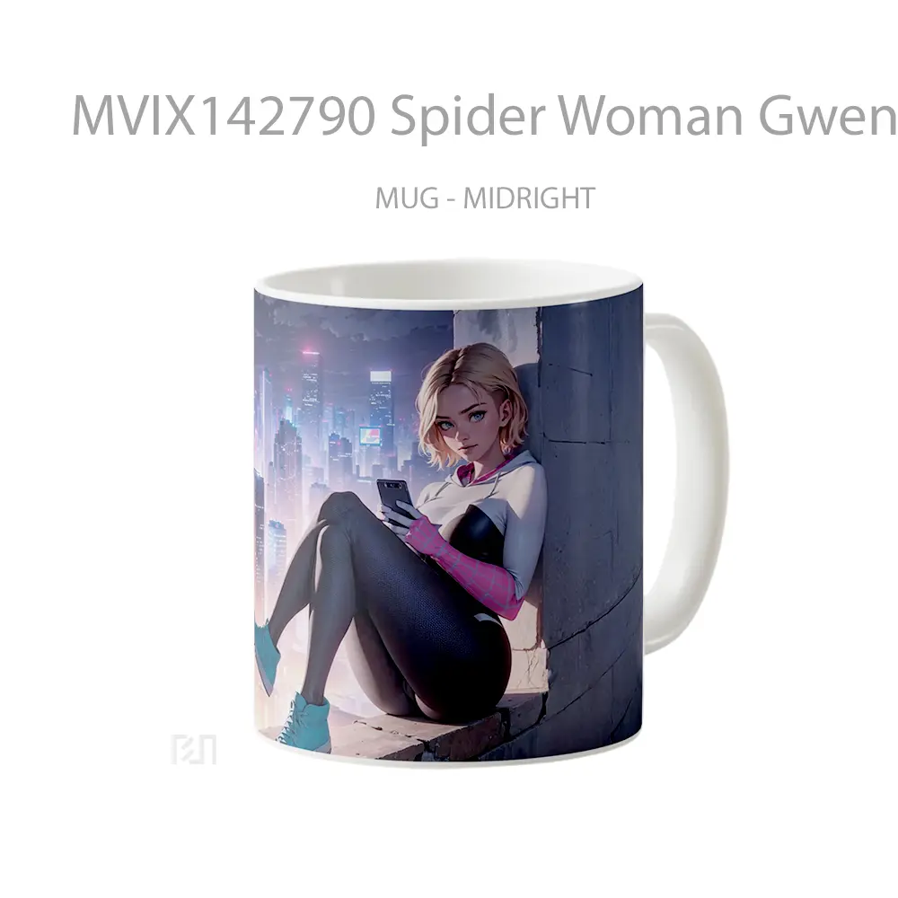 Mug Spider Woman Gwen Stacy Gelas Keramik Unik - All-side / Desain
