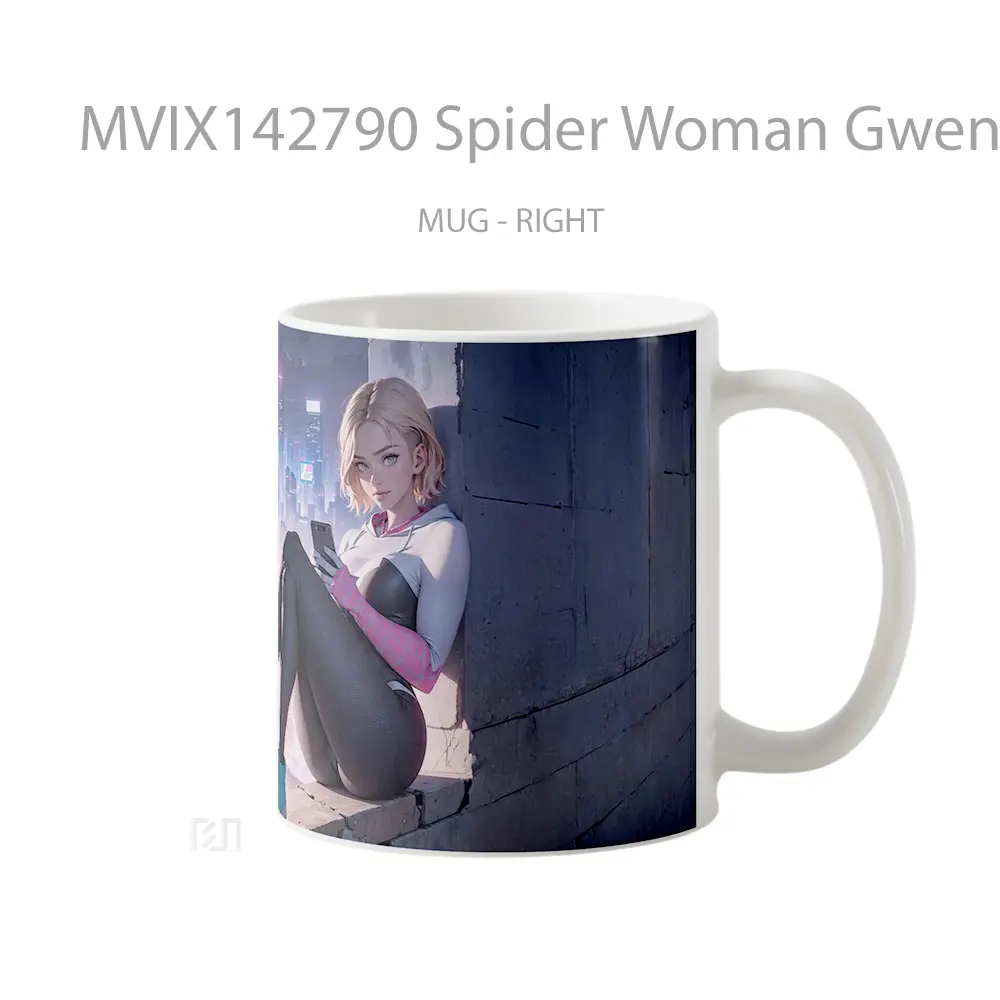 Mug Spider Woman Gwen Stacy Gelas Keramik Unik - All-side / Desain