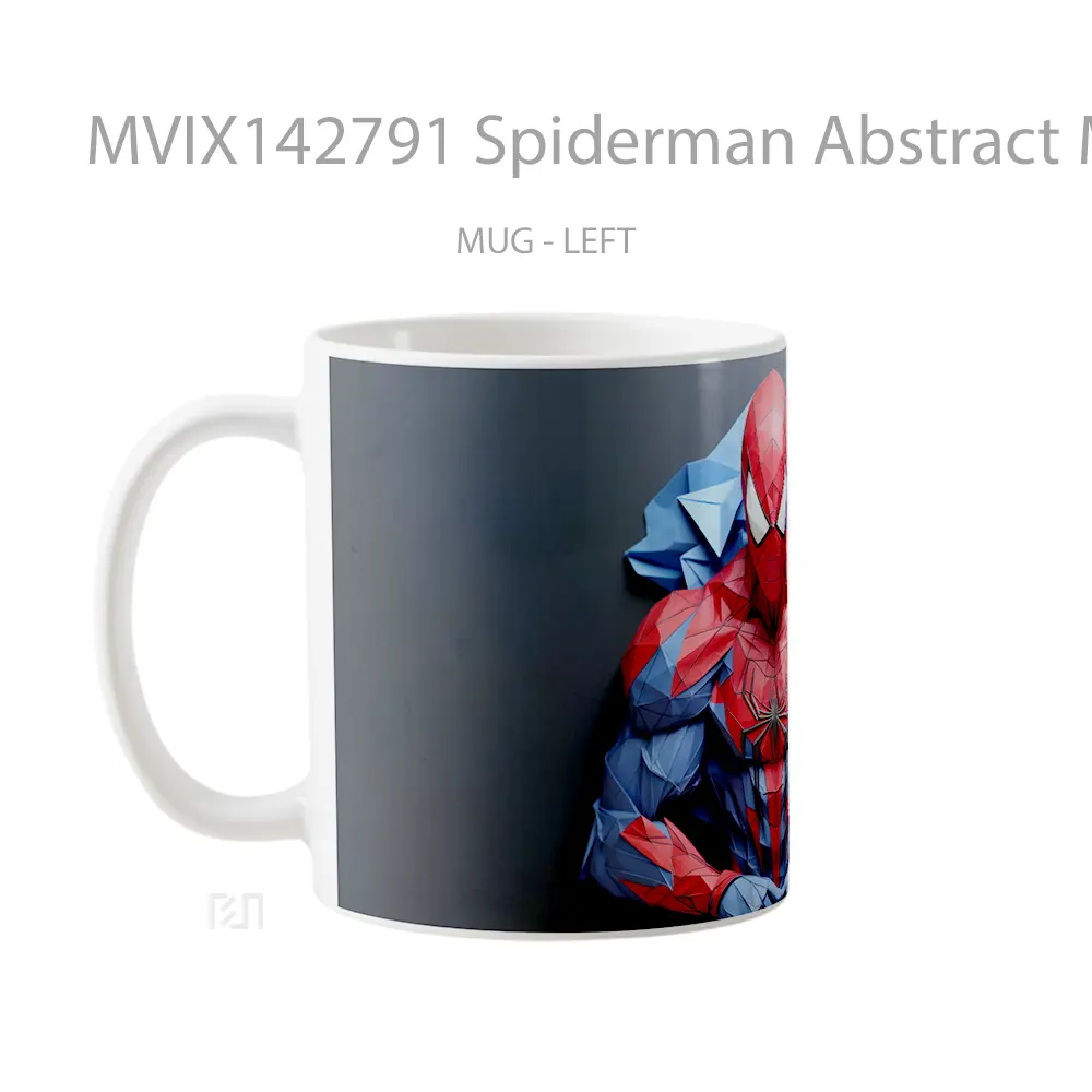 Mug Spiderman Abstract Marvel Superher Gelas Superhero - All-side / Desain