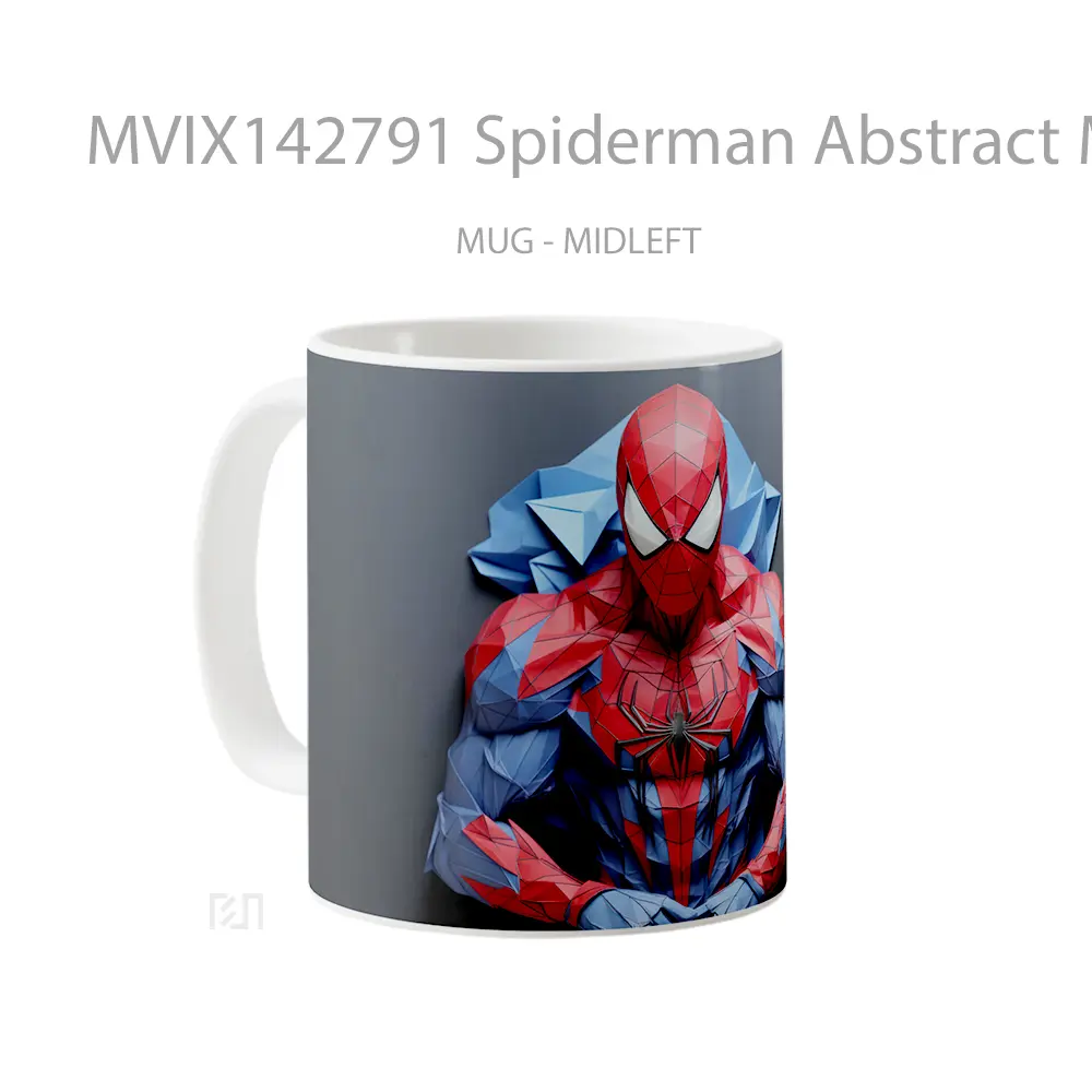 Mug Spiderman Abstract Marvel Superher Gelas Superhero - All-side / Desain