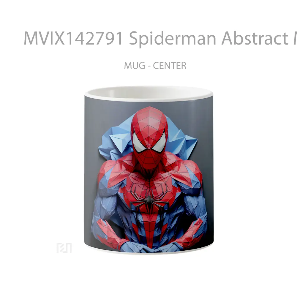 Mug Spiderman Abstract Marvel Superher Gelas Superhero