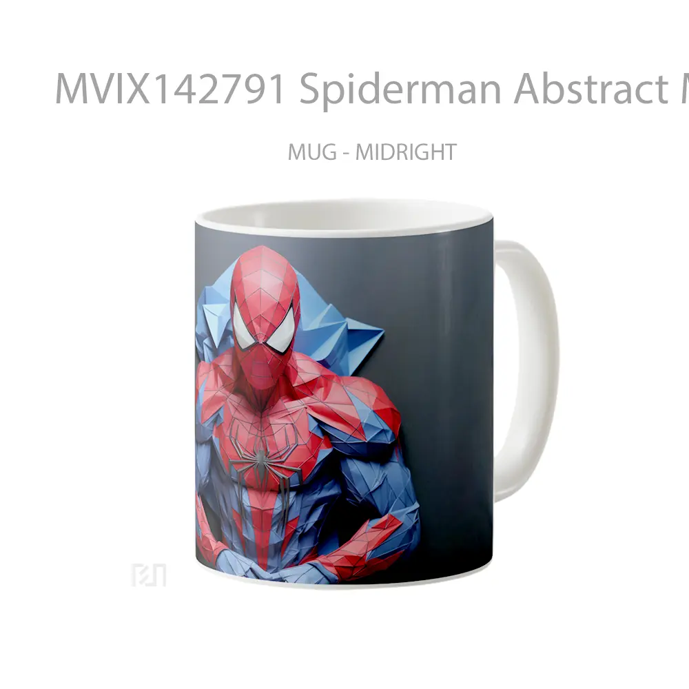 Mug Spiderman Abstract Marvel Superher Gelas Superhero - All-side / Desain