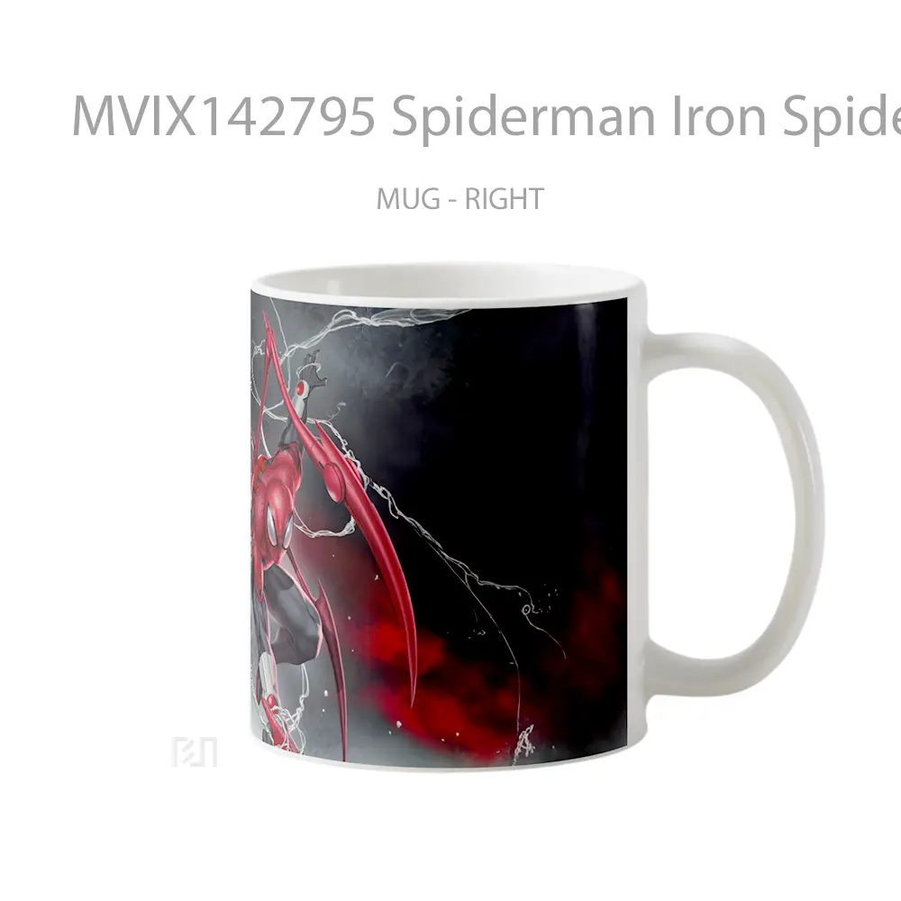 Mug Spiderman Iron Spide Gelas Keramik Unik - All-side / Desain