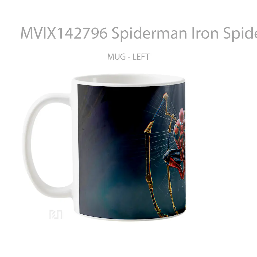 Mug Spiderman Iron Spider Sui Gelas Keramik Unik - All-side / Desain