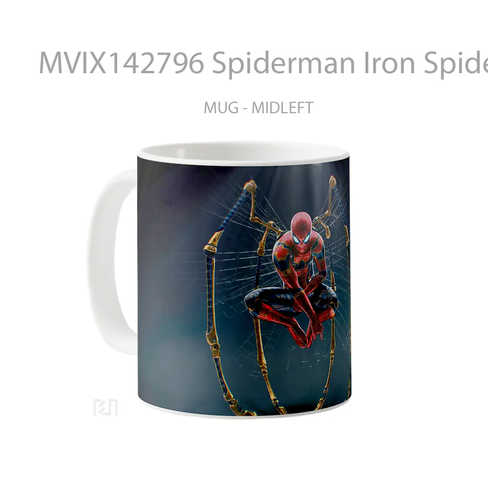 Mug Spiderman Iron Spider Sui Gelas Keramik Unik - All-side / Desain