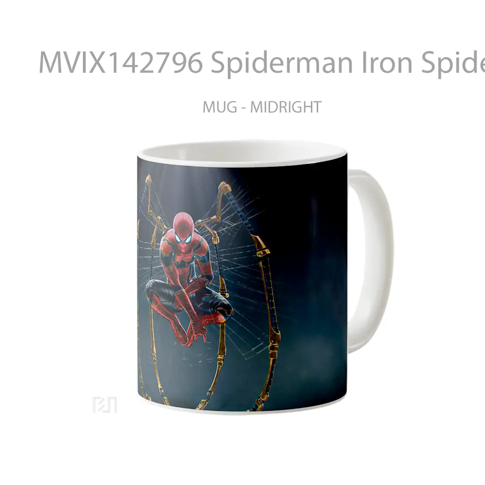 Mug Spiderman Iron Spider Sui Gelas Keramik Unik - All-side / Desain
