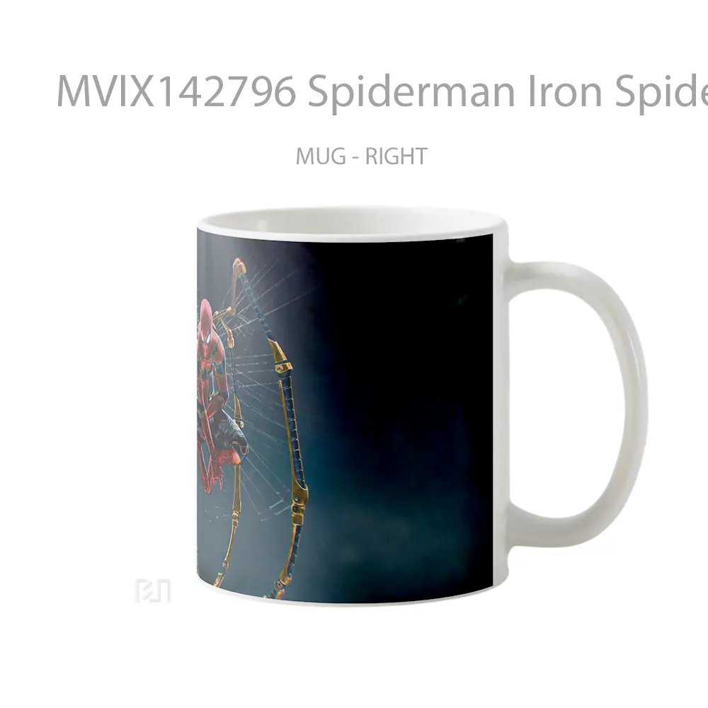 Mug Spiderman Iron Spider Sui Gelas Keramik Unik - All-side / Desain