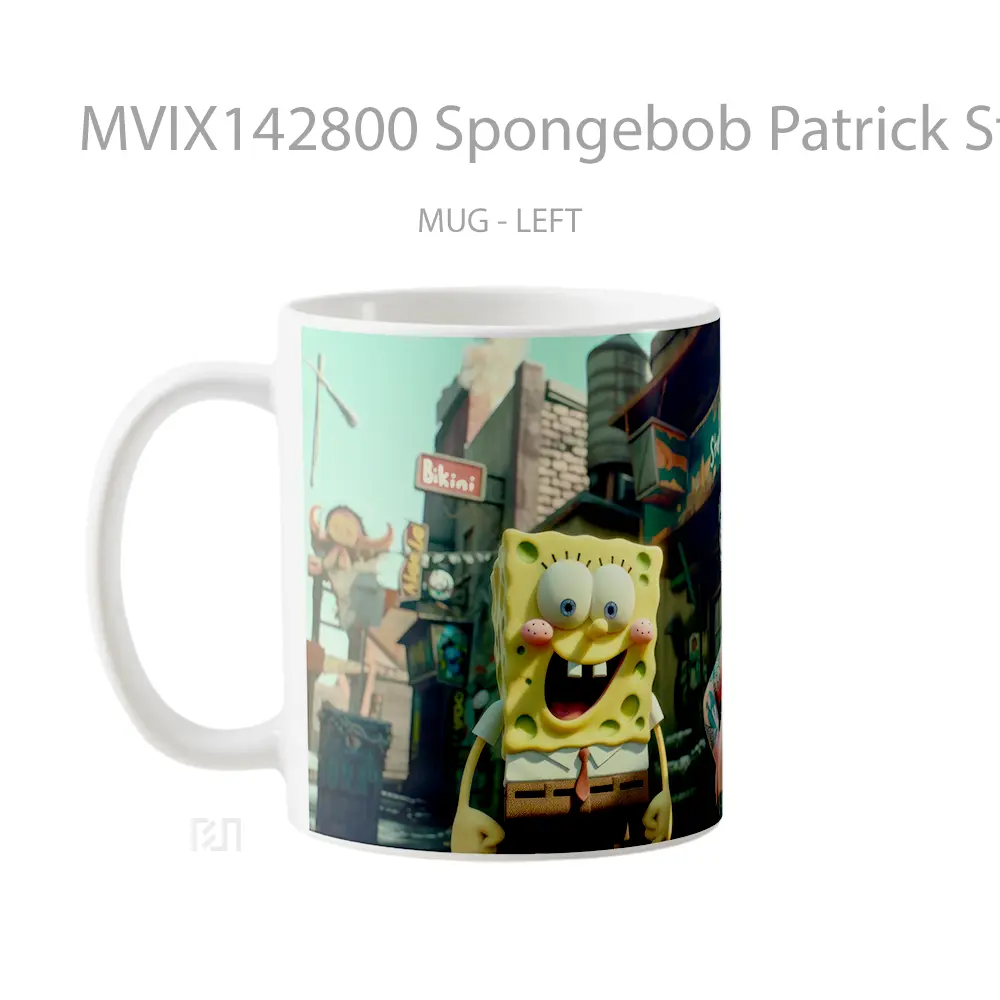 Mug Spongebob Patrick Star Gelas Keramik Unik - All-side / Desain