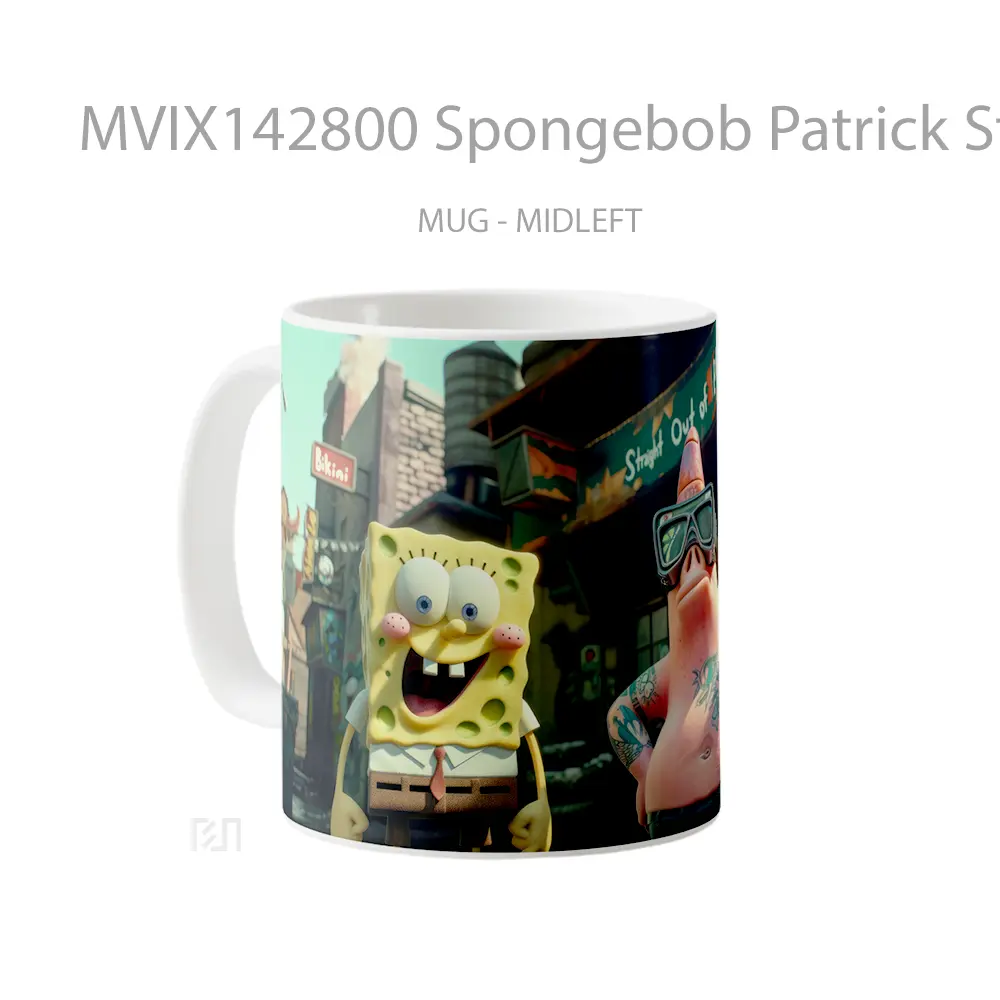 Mug Spongebob Patrick Star Gelas Keramik Unik - All-side / Desain