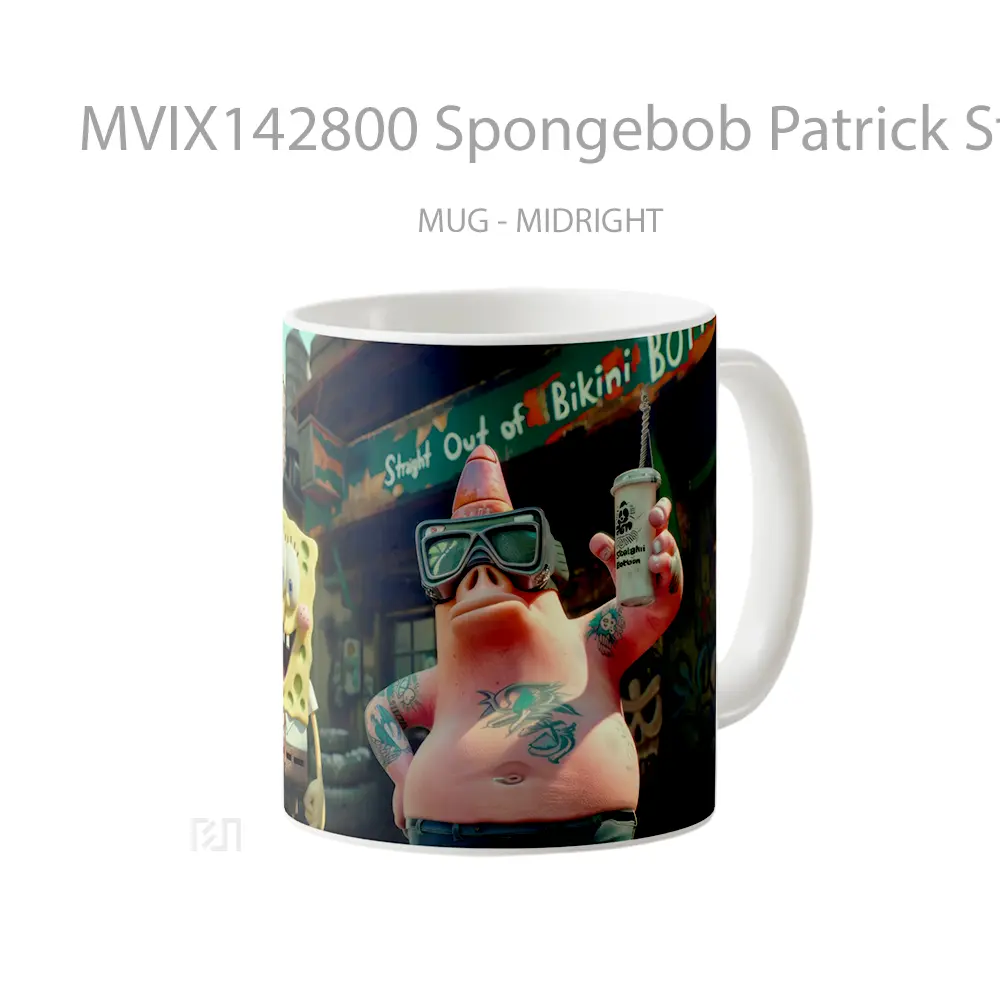 Mug Spongebob Patrick Star Gelas Keramik Unik - All-side / Desain
