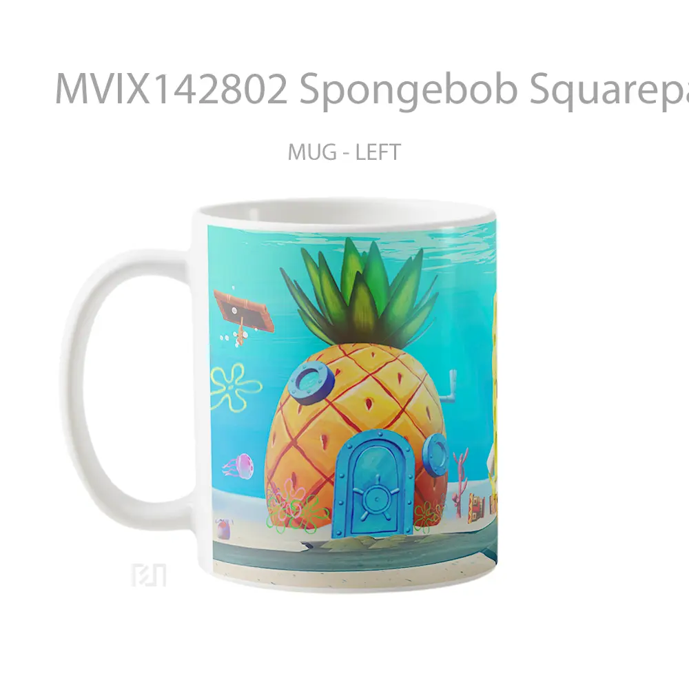 Mug Spongebob Squarepants House Gelas Keramik Unik - All-side / Desain