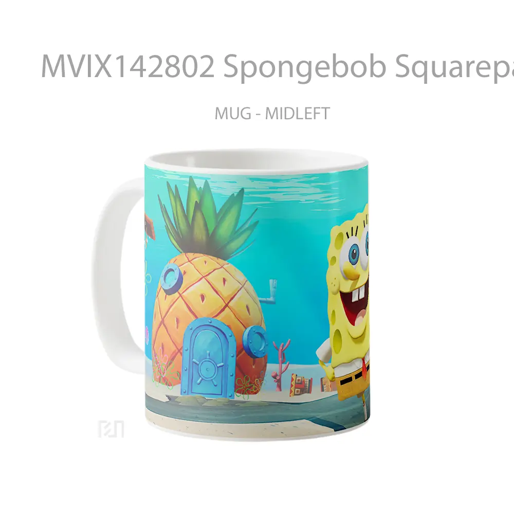 Mug Spongebob Squarepants House Gelas Keramik Unik - All-side / Desain