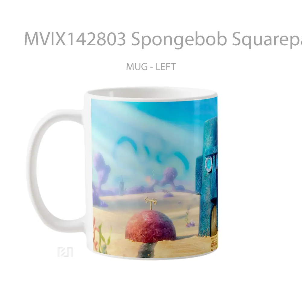 Mug Spongebob Squarepants Houses Gelas Keramik Unik - All-side / Desain