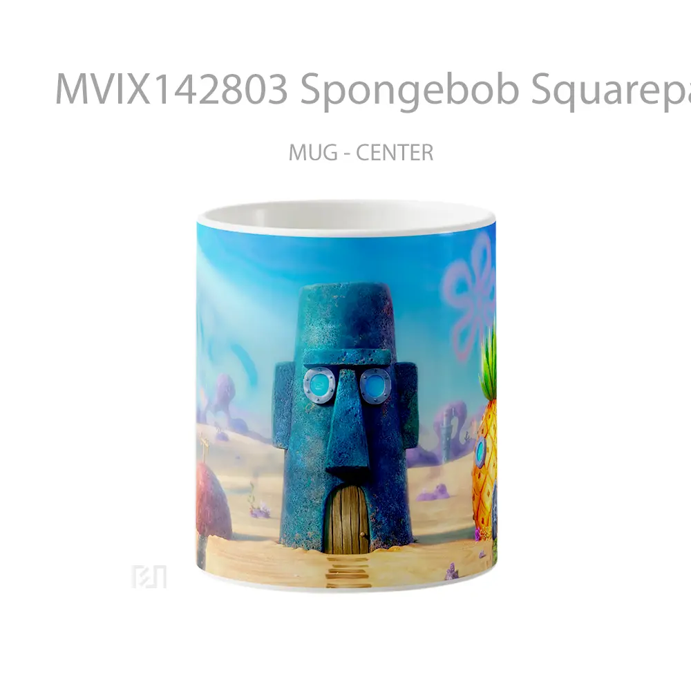 Mug Spongebob Squarepants Houses Gelas Keramik Unik