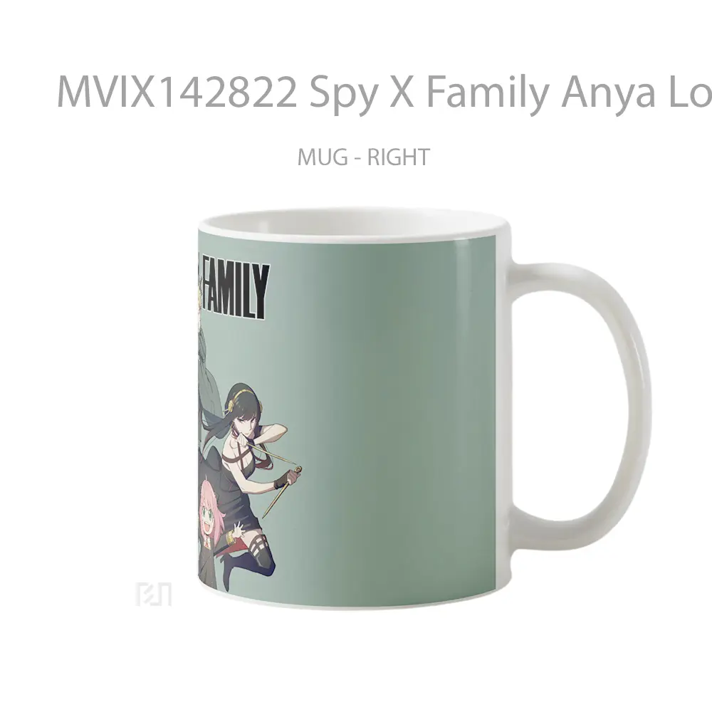 Mug Spy X Family Anya Loid Yor Forger Gelas Keramik Unik - All-side / Desain