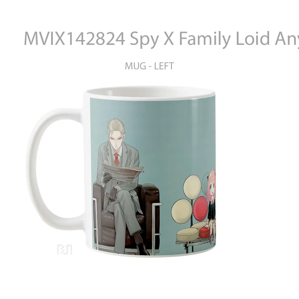 Mug Spy X Family Loid Anya Yor Forger Gelas Keramik Unik - All-side / Desain