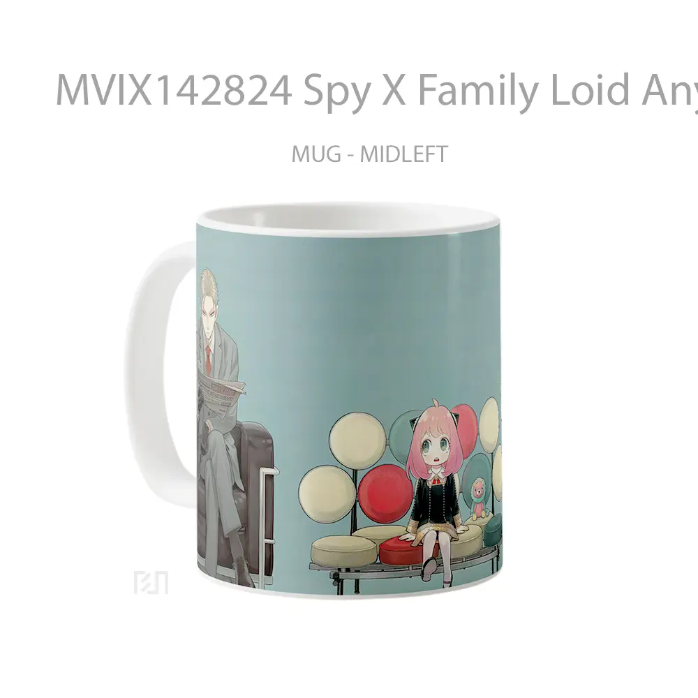 Mug Spy X Family Loid Anya Yor Forger Gelas Keramik Unik - All-side / Desain