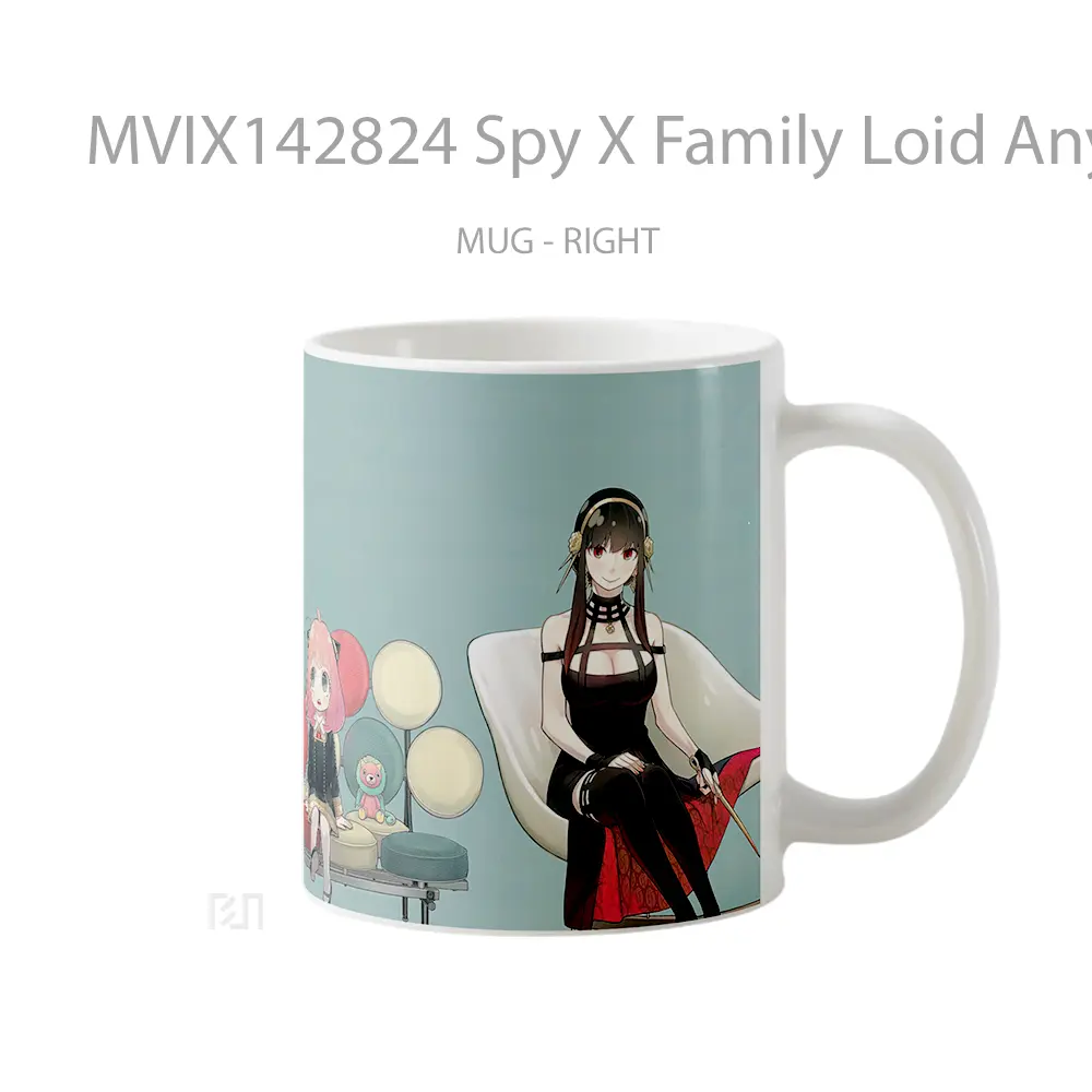 Mug Spy X Family Loid Anya Yor Forger Gelas Keramik Unik - All-side / Desain
