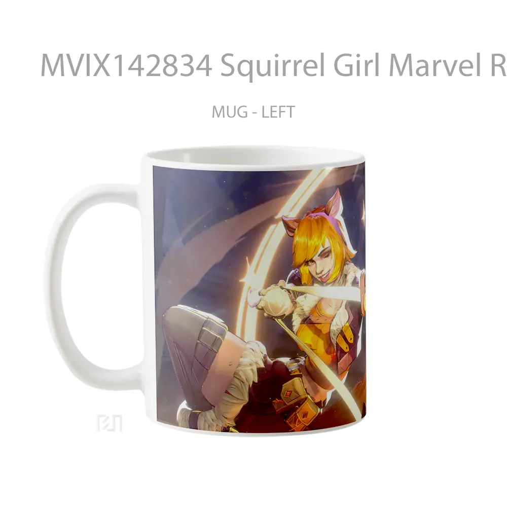 Mug Squirrel Girl Marvel Rival Gelas Superhero - All-side / Desain