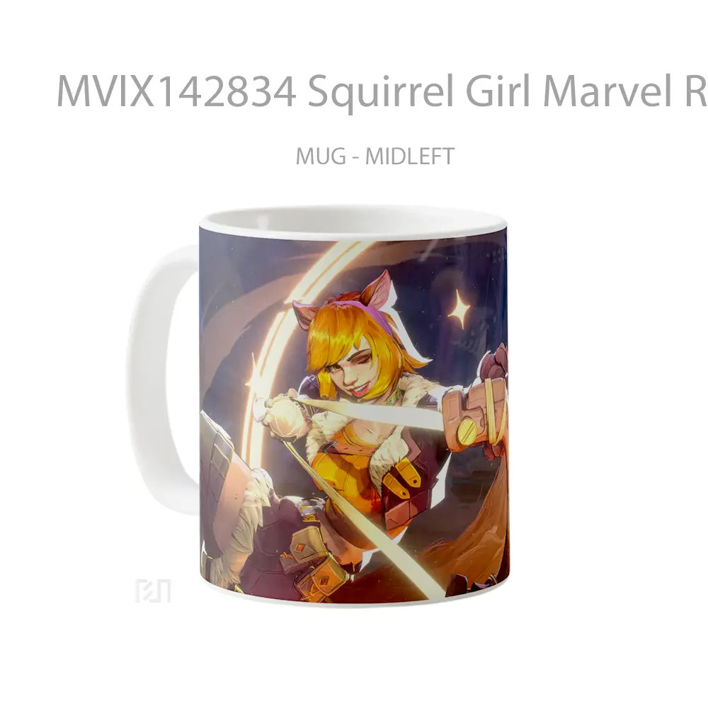 Mug Squirrel Girl Marvel Rival Gelas Superhero - All-side / Desain