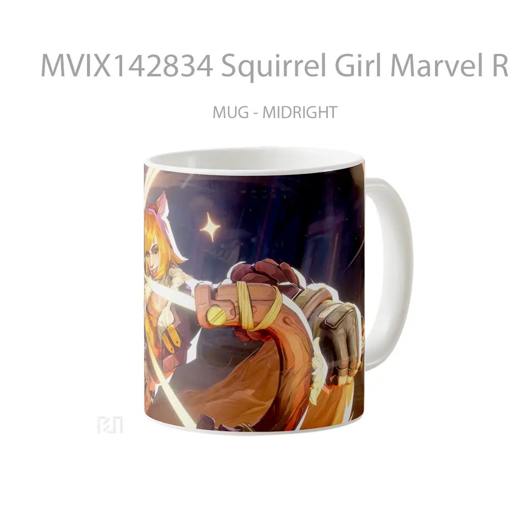 Mug Squirrel Girl Marvel Rival Gelas Superhero - All-side / Desain