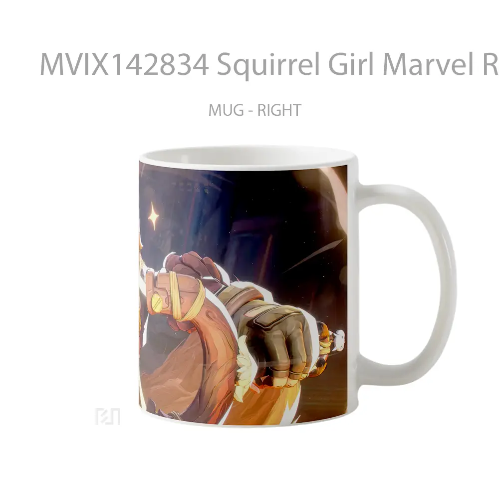 Mug Squirrel Girl Marvel Rival Gelas Superhero - All-side / Desain