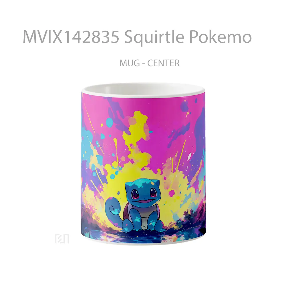 Mug Squirtle Pokemo Gelas Keramik Unik