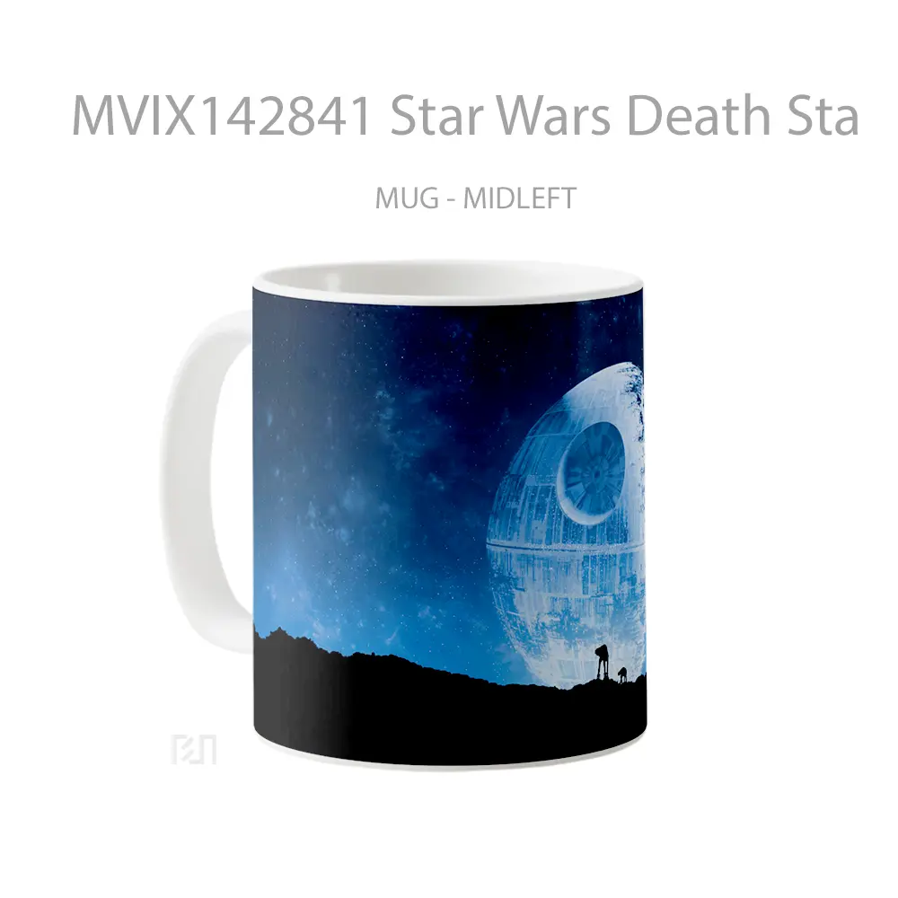 Mug Star Wars Death Sta Gelas Keramik Unik - All-side / Desain