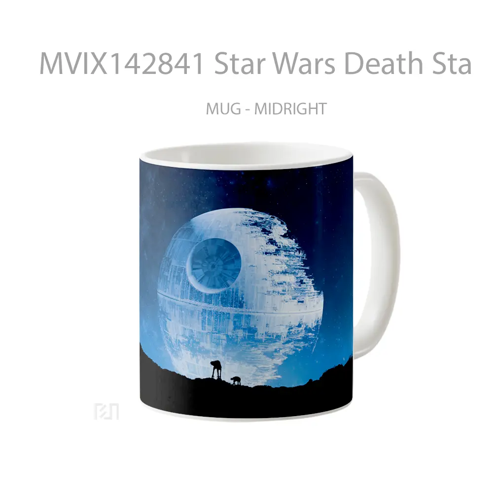 Mug Star Wars Death Sta Gelas Keramik Unik - All-side / Desain