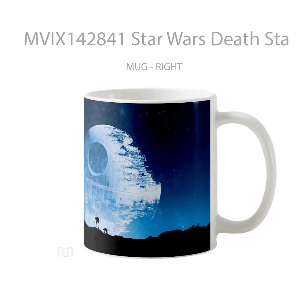 Mug Star Wars Death Sta Gelas Keramik Unik - All-side / Desain