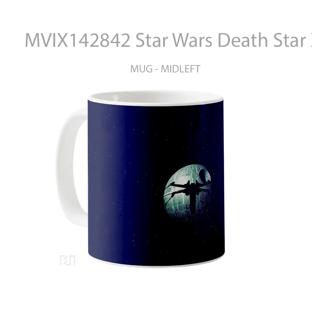 Mug Star Wars Death Star X Wing Simple Gelas Keramik Unik - All-side / Desain