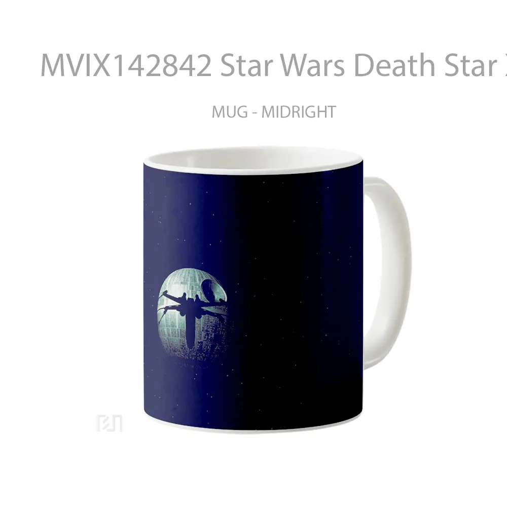 Mug Star Wars Death Star X Wing Simple Gelas Keramik Unik - All-side / Desain