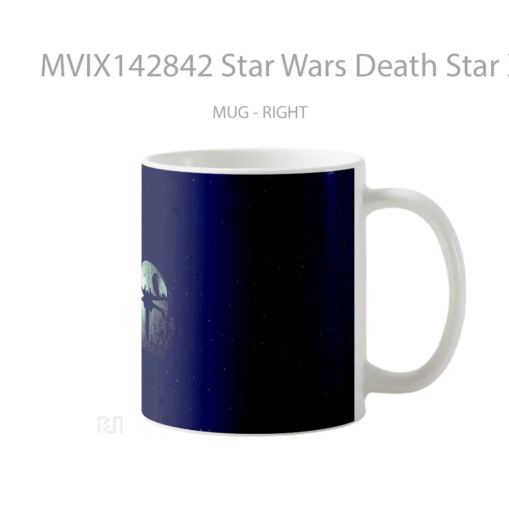 Mug Star Wars Death Star X Wing Simple Gelas Keramik Unik - All-side / Desain