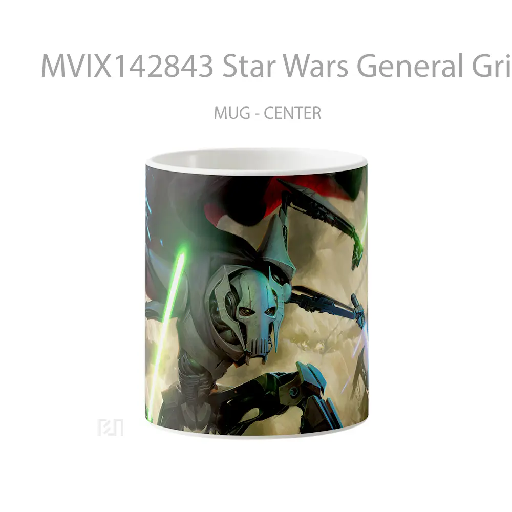 Mug Star Wars General Grievous Lightsaber Gelas Keramik Unik
