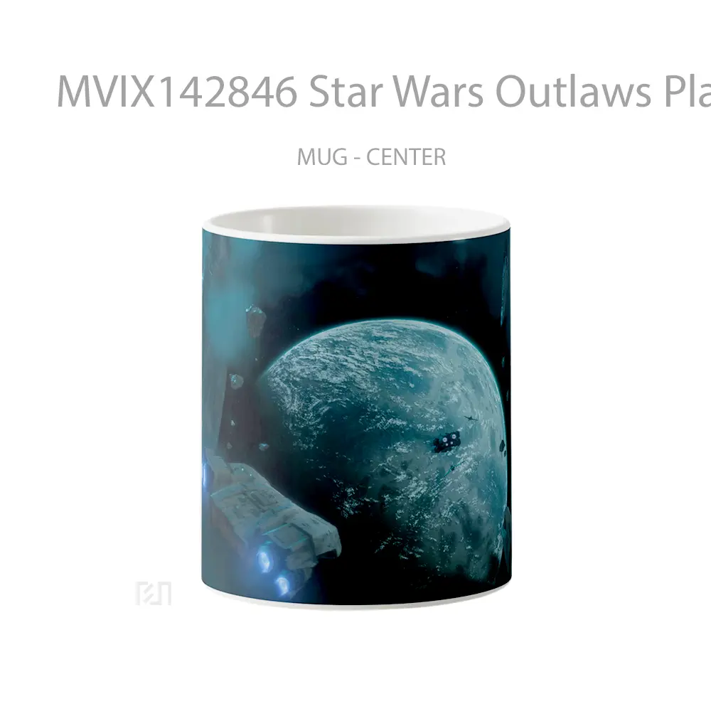 Mug Star Wars Outlaws Planet Space Gelas Keramik Unik